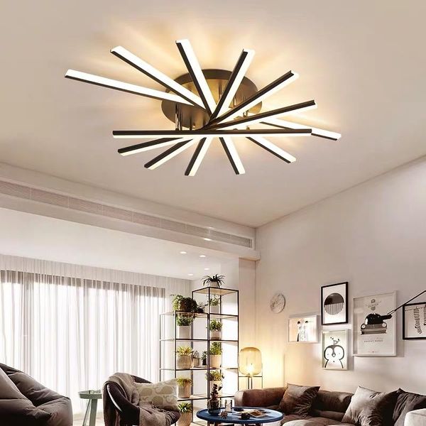 

ceiling lights living room lamp simple modern atmosphere household fan-shaped creative led personality master bedroom hall