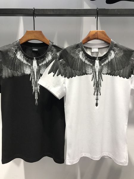 

men's summer t-shirt men's stylist black white short sleeve, White;black