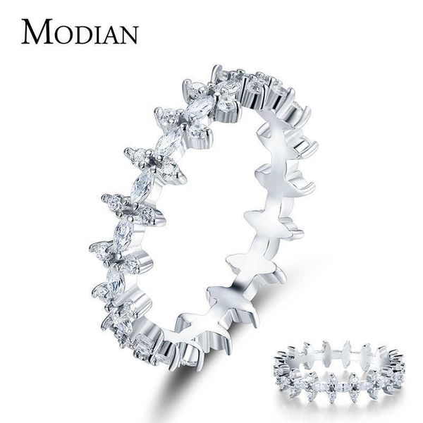 

100% real 925 sterlihg silver rhombus clear cz stackable finger rings for women engagement wedding statement fine jewelry 210707, Slivery;golden