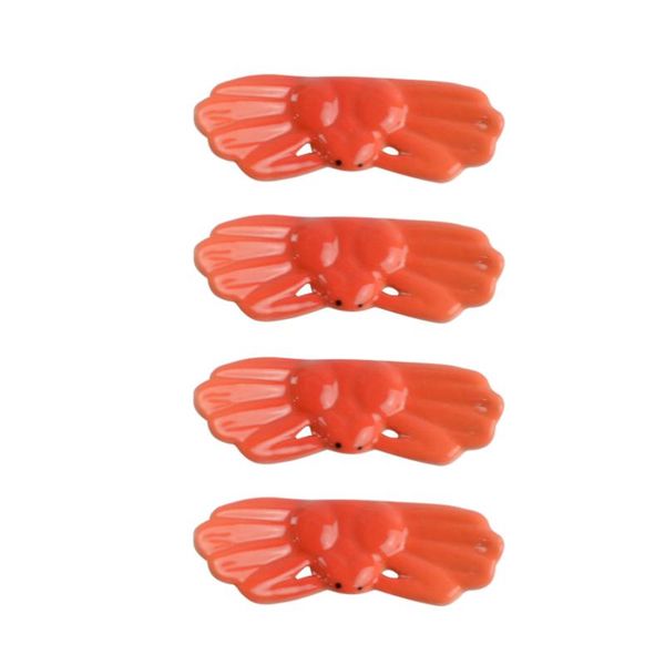 

chopsticks 4pcs creative household rest rack holder crab shape ceramic material for home (orange)