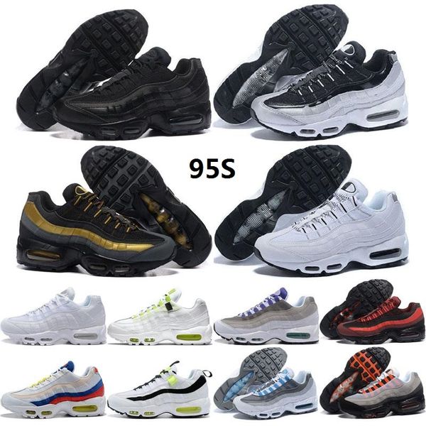 

2021 chaussures 95 mens running shoes classic black red white sports trainer surface cushion breathable 95s men sneakers 40-45