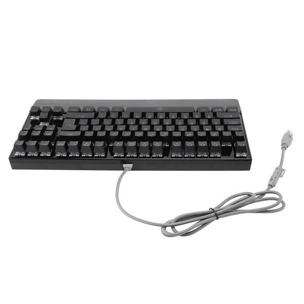 

keyboards k28 backlit gaming mechanical keyboard colorful led usb wired game 26 keys anti-ghosting hand care