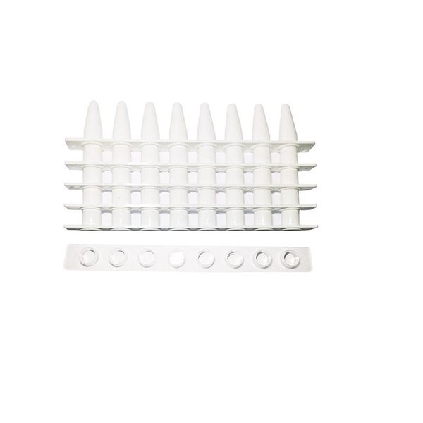 

lab supplies 0.1ml sterilized white pcr 8 strip tube plastic strips for use