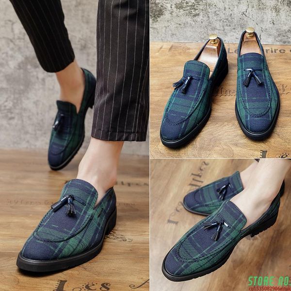 

dress shoes men's business comfortable breathable denim casual male driving moccasin flats office formal men, Black