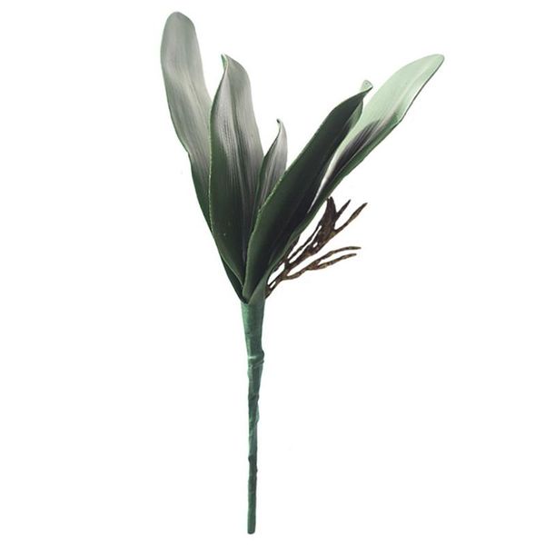 

butterfly orchid silk simulation green leaf el home table creative decoration 2 forks 3 heads artificial flowers decorative & wreaths