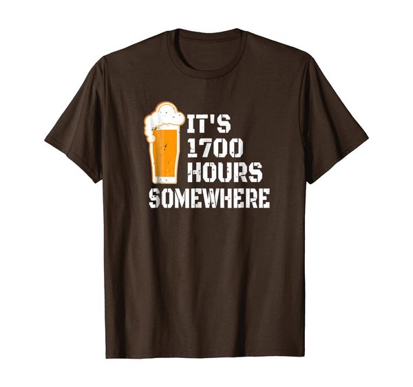 

its 1700 hours somewhere, 5:00 somewhere shirt military time, White;black