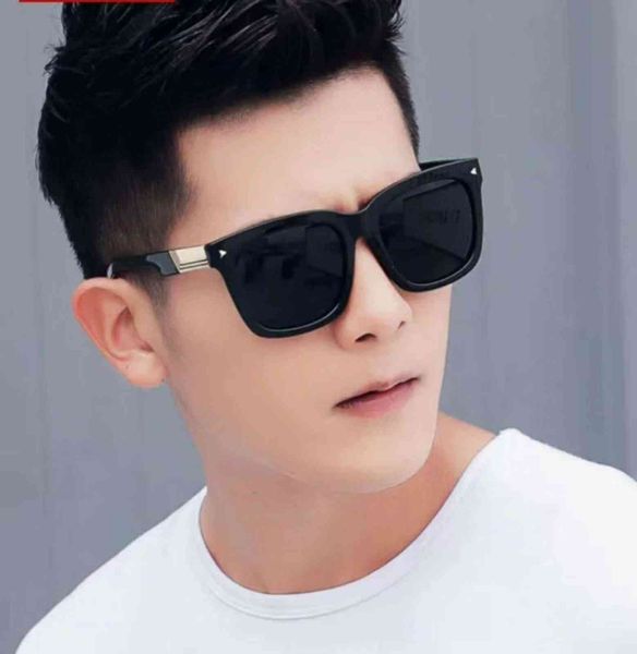 

2021 new fashion personalized ins polarized sunglass men's net red same street shooting large frame trend sunglass batchuvj4, White;black