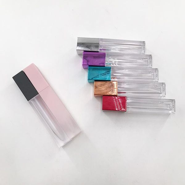 

storage bottles & jars empty lip gloss tube clear bottle plastic square liquids packaging custom private label