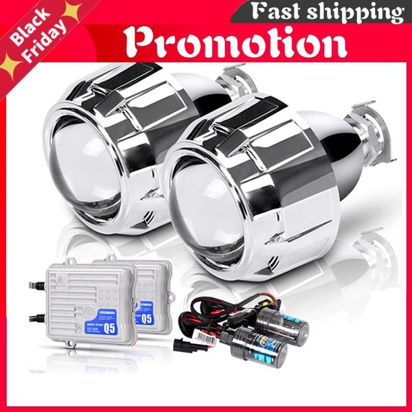 

other lighting system 2.5 inch hid xenon bi projector lens retrofit car styling headlight diy lamp for h1 bulb with silver shrouds h4 h7 soc