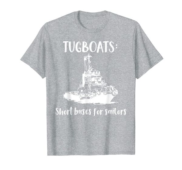 

tugboats: short buses for sailors t-shirt, White;black