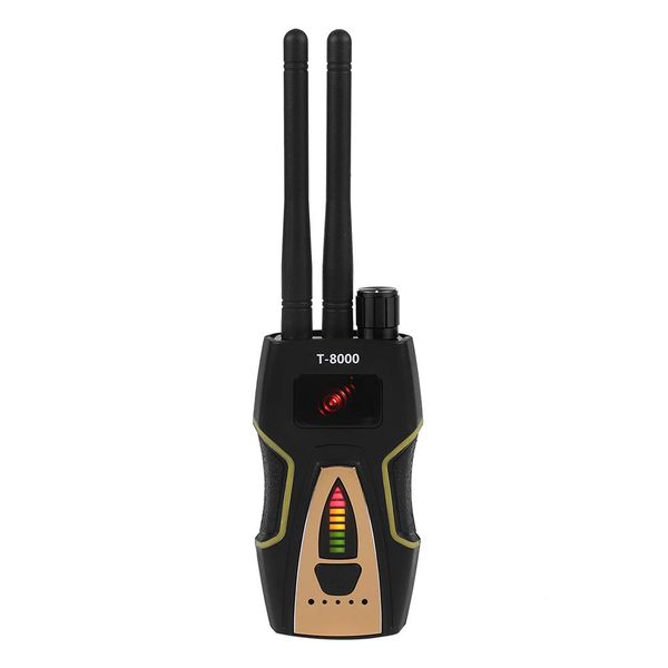 Intercettazione filo Spia Cose Finder Localizzatore antispia Rilevatore di doppio segnale RF wireless GSM Audio GPS Scan Mini telecamera nascosta Rilevatore di microspie