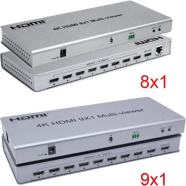

8x1 quad multi-viewer switch switcher 8 in 1 out seamless 9x1 multi viewer pip picture screen divider converter audio cables & connecto conn