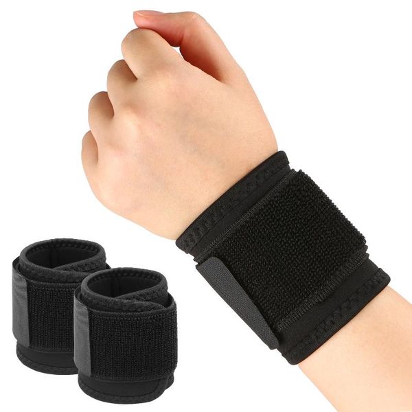 

wrist support brace stabilizer adjustable bandages protector hand wraps for fitness basketball volleyball, Black;red