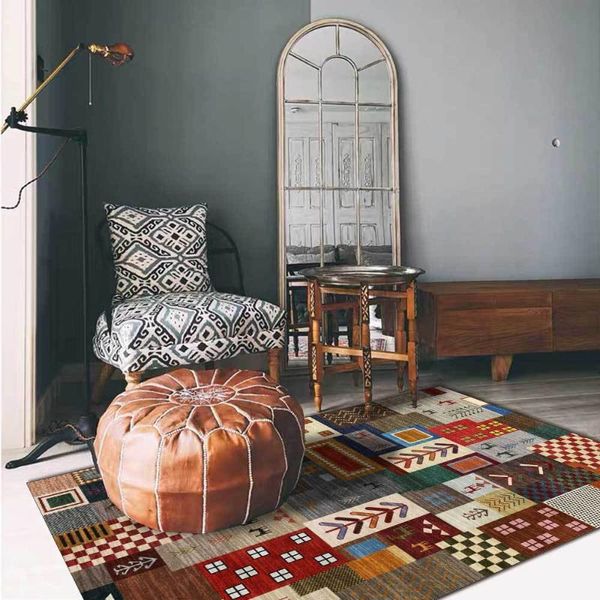 

carpets modern 3d geometric wood floor for living room bedroom non-slip washable area sofa parlor home rugs coffee mat table