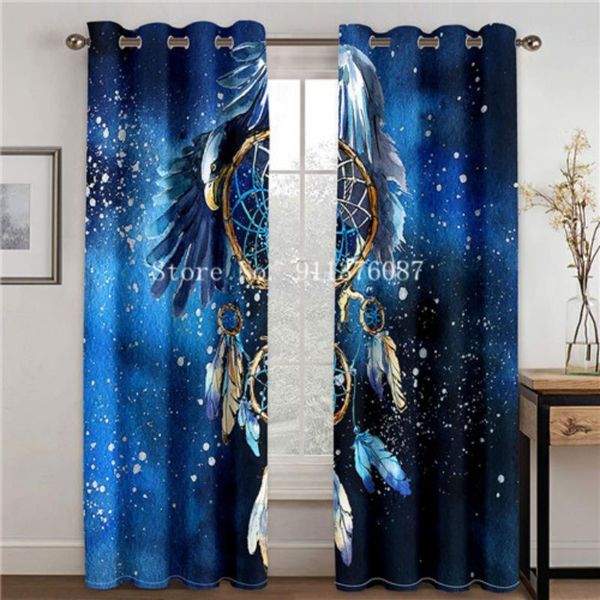 

blankets designer custom luxury modern perforation dreamcatcher 3d printed high shading curtains kitchen bedroom living room e decor blanket