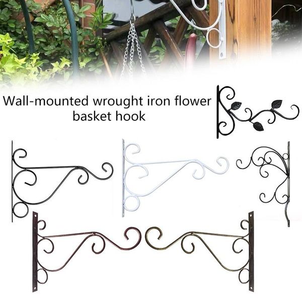 

planters & pots hanging plants bracket wall planter hooks flower pot iron lanterns hanger for garden outdoor indoor patio european style