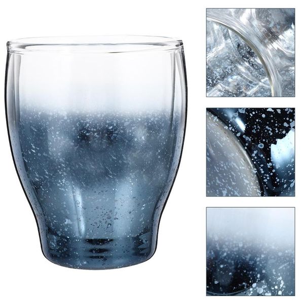 

water bottles gradient color glass drink jug cup coffee mug for home (360ml)