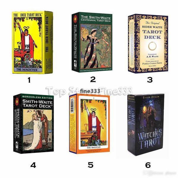 WholesaleSmith Waite 78 Blatt/Set Shadowscapes Tarot Deck Brettspielkarten mit bunter Box, englische Version, 6 Stile