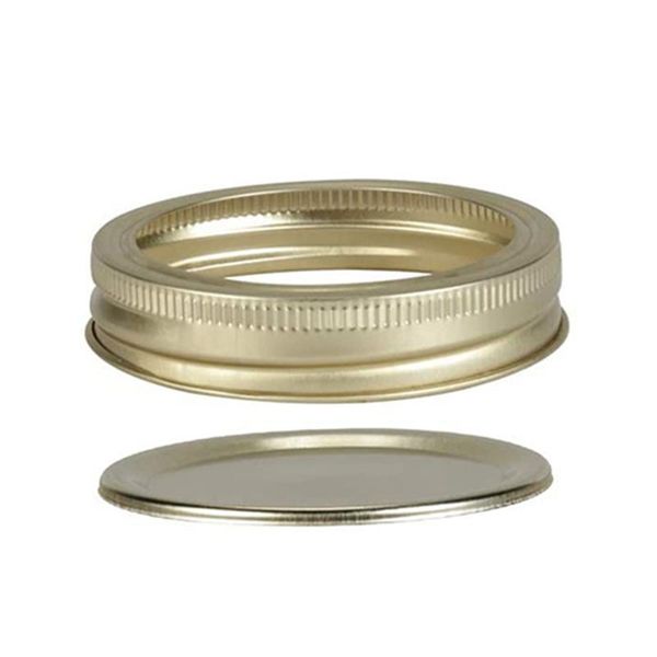 

kitchen storage & organization mason jar lids and rings for ball canning lids, regular mouth, split-type reusable secure caps