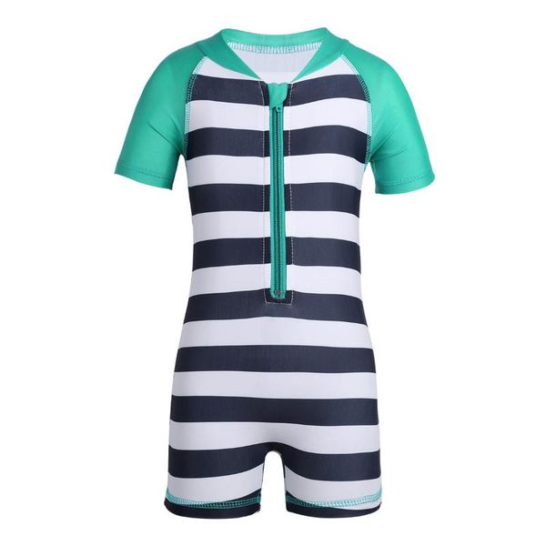 

one-pieces baby boy girl bathing suit bodysuit summer long sleeve zipper striped swimming bikini one-piece swimsuit swimwear beachwear, Black