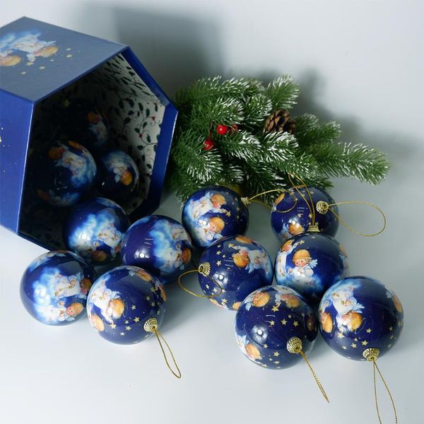 

8cm decoration balls tree hanging ball party festival ornaments angel blue star pendants navidad home decor