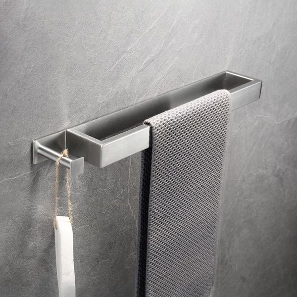 

towel racks bathroom stainless steel rack multi-function punch-holder wall mounted kitchen storage organizer