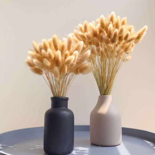 

decorative flowers & wreaths 10/15/20pcs natural dried lagurus ovatus tail grass bunch real flower bouquet home wedding decorat
