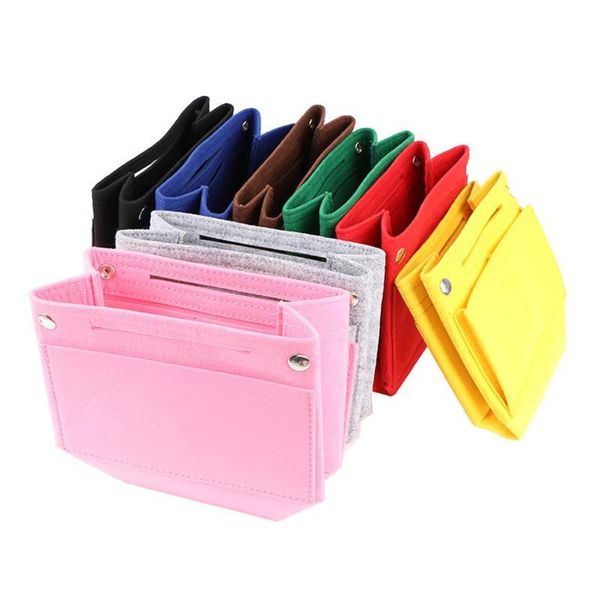

Cosmetic bag storage bagCosmetic Bags & Cases 1PCS Makeup Handbag Organizer Portable Felt Cloth Insert Bag Travel Inner Purse