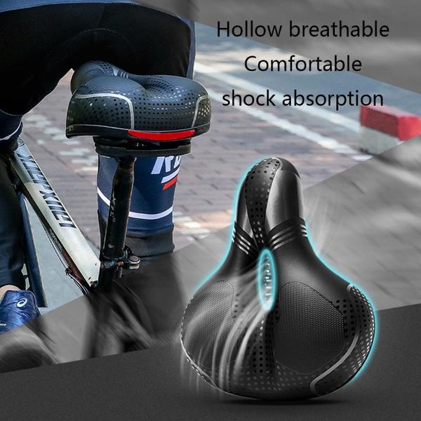 

road bike wide saddle replacement bicycle seat padded cushion with dual absorber ball saddles