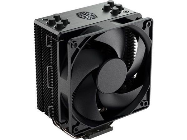 Cooler Master Hyper 212 Black Edition Вентилятор CPU Воздушный кулер, Silencio FP120, 4 CDC 2.0 Тепловые трубы, анодированные пистолет-металлические черные, матовый никель для AMD Ryzen / Intel LGA1200 / 1151