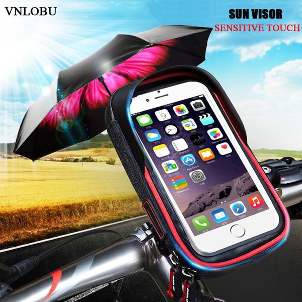 

cell phone mounts & holders universal waterproof bicycle holder motorcycle mobile support for x huawei stand handlebar bag