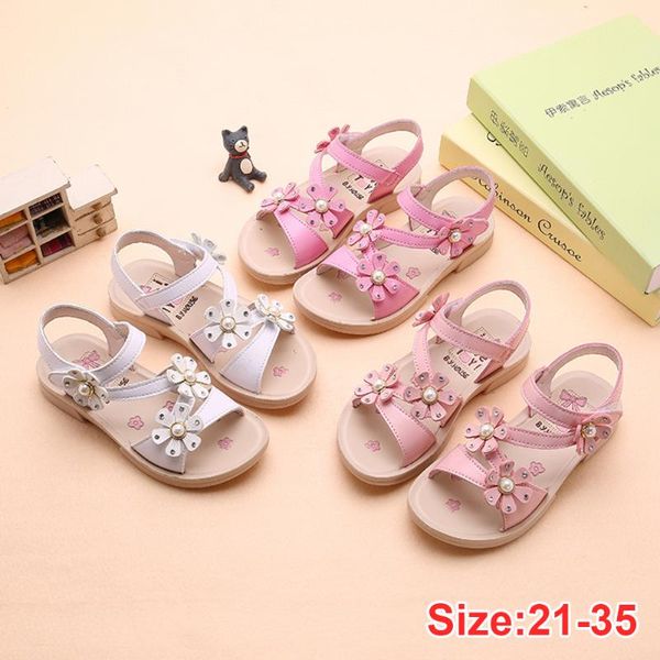 

sandals girl big child princess beach shoes open toe slip girls, Black;red