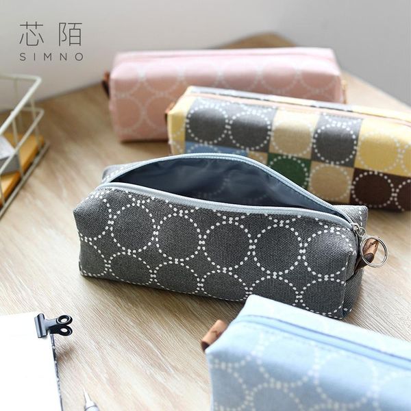 

pencil cases high cost-effective small square bag case quality stationery gift box for friends
