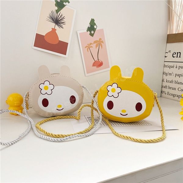 

cute cartoon children's mini shoulder crossbody bags baby girls small messenger bag fashion kids coin purse wallet handbags, Black