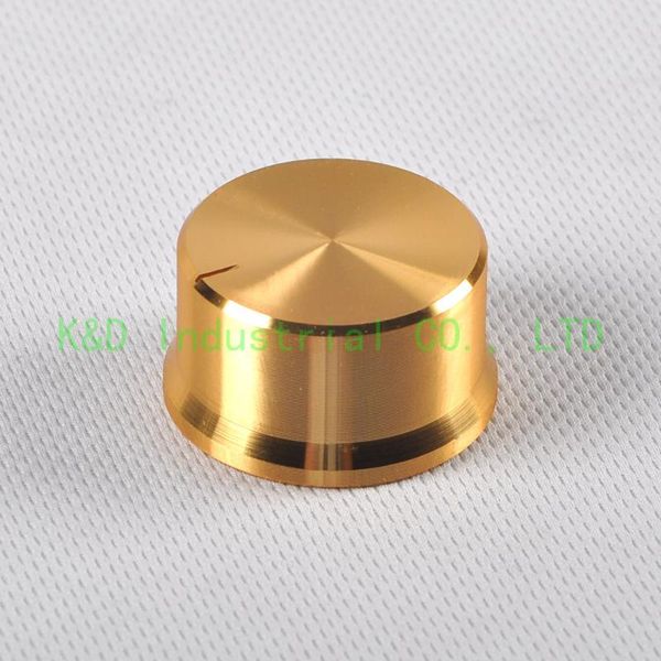 

smart power plugs 4pcs aluminum gold electric guitar control knob parts 36x20mm for spline shaft