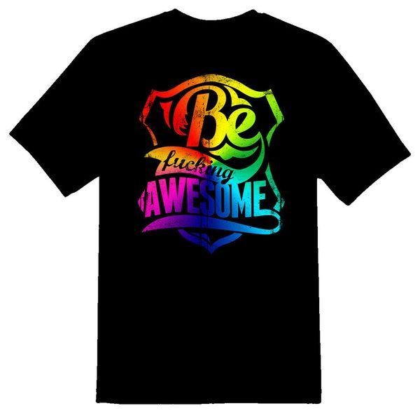 

be f@cking awesome black or white tee shirt, White;black