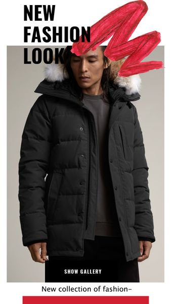 

white duck jacket down coat windproof waterproof parker thick hooded man door casual warm winter heavyweight, Black