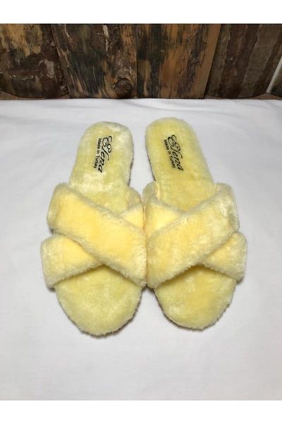 

women's yellow home slipper slippers, Black