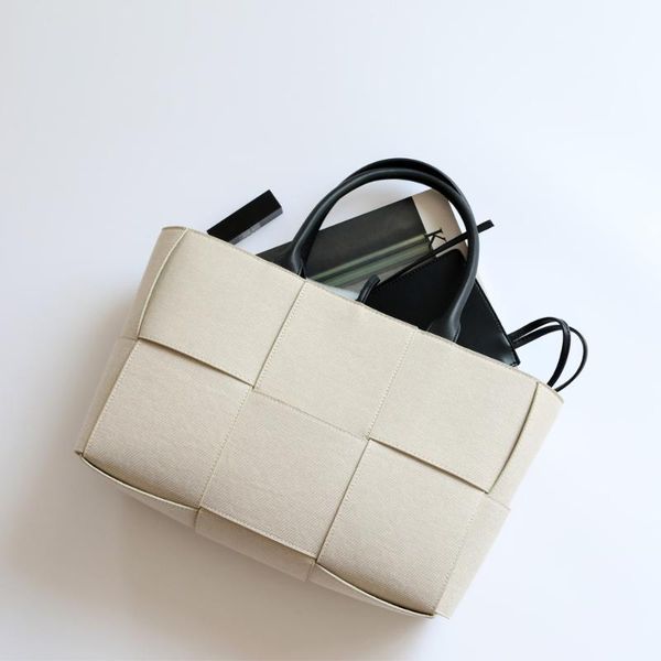 

evening bags 2021 white woven canvas handbag tote for women travel