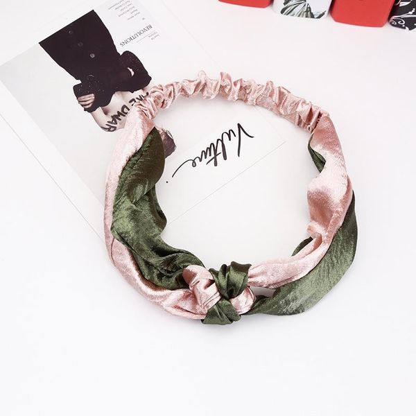 

hair clips & barrettes 8seasons fashion headbands vintage concise strip black white elastic cotton jewelry trendy accessories for women,1 pc, Golden;silver