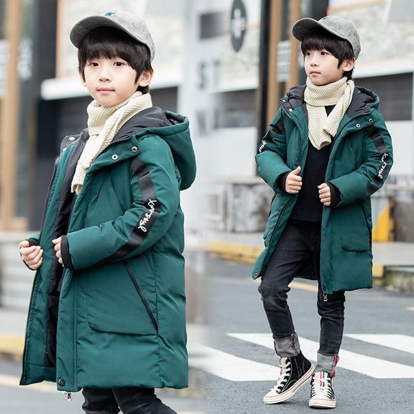 

coat dollplus 2021 children clothing winter kids jacket for boys hooded warm baby coats cotton jackets, Blue;gray