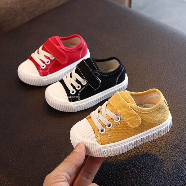 

infant athletic baby shoes toddler sneakers canvas girls boys footwear spring autumn skateboarding shoe moccasins soft b7419, Black