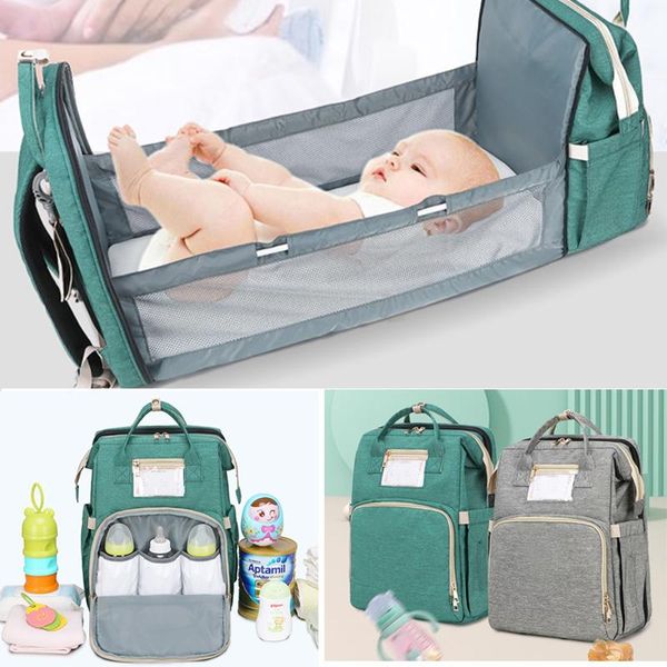 

diaper bags 2021 bag travel baby large capacity care mummy nursing backpack sleeping crib stroller