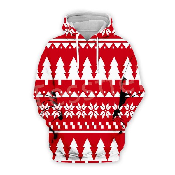 

men's hoodies & sweatshirts fashion ugly christmas pattern xmas deer harajuku 3dprint men/women casual funny long sleeves autumn zi, Black