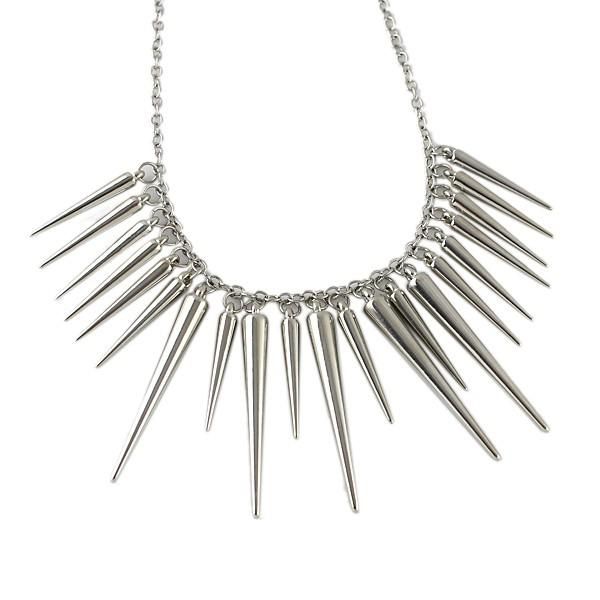 

h:hyde women gold color necklaces tassel chokers geometric chains, Silver