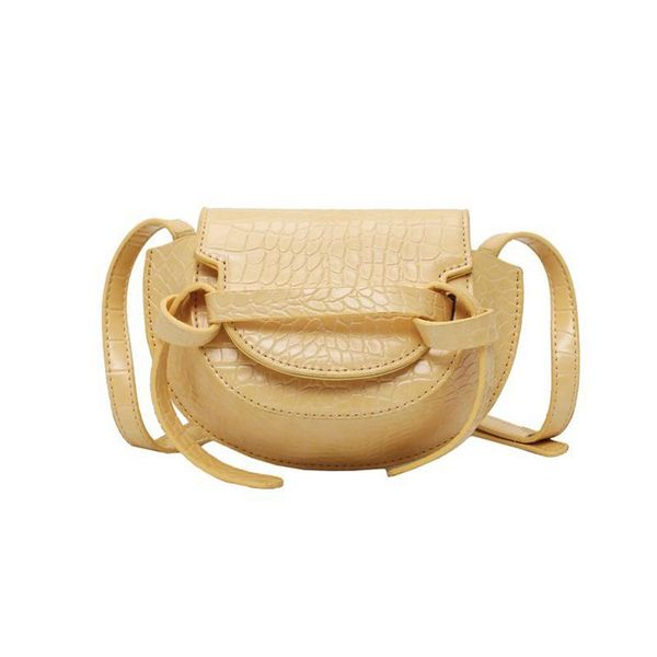 

evening bags small mini solid color female bag 2021 south korean version the saddle single shoulder women