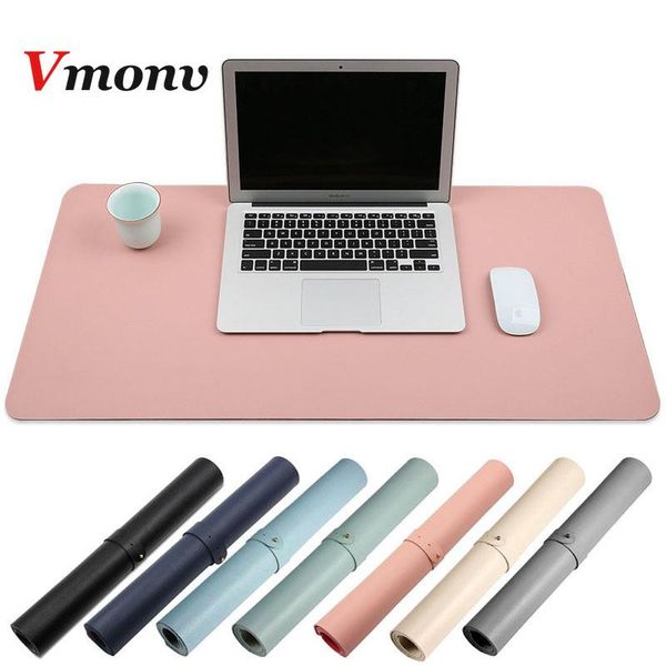 

mouse pads & wrist rests 60*30cm pu professional gaming gamer pad for pc lapultra large keyboard mat non-slip water resistant table desk