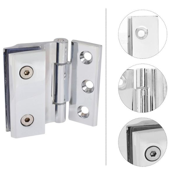 

hooks & rails 1 set glass door hinge zinc alloy cabinet kit flexible