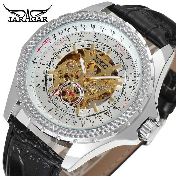 

wristwatches business watches men factory shop automatic watch jag8052m3s1, Slivery;brown