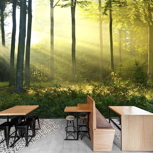 

wallpapers custom po wallpaper modern 3d forest landscape oil painting mural living room bedroom home decor papel de parede wall papers